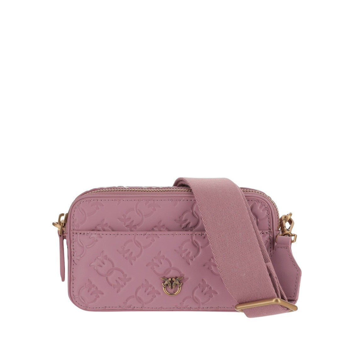 Pinko Monogram Leather Shoulder Bag