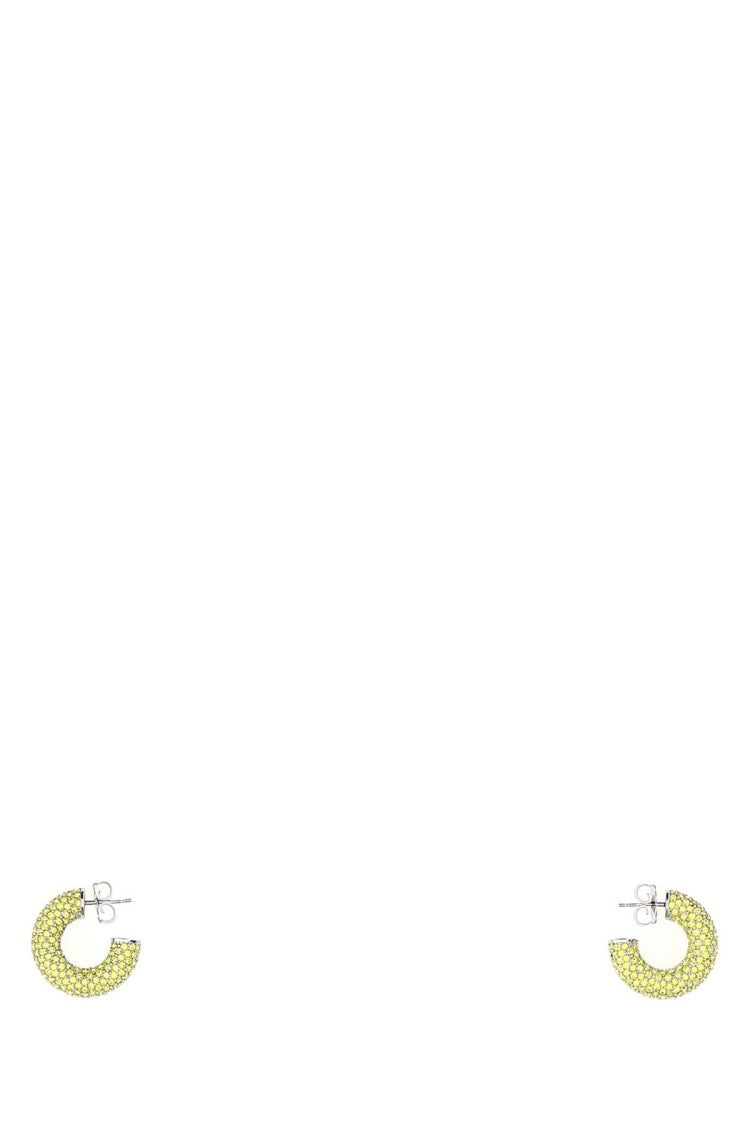 Amina Muaddi Embellished Metal Mini Cameron Earrings