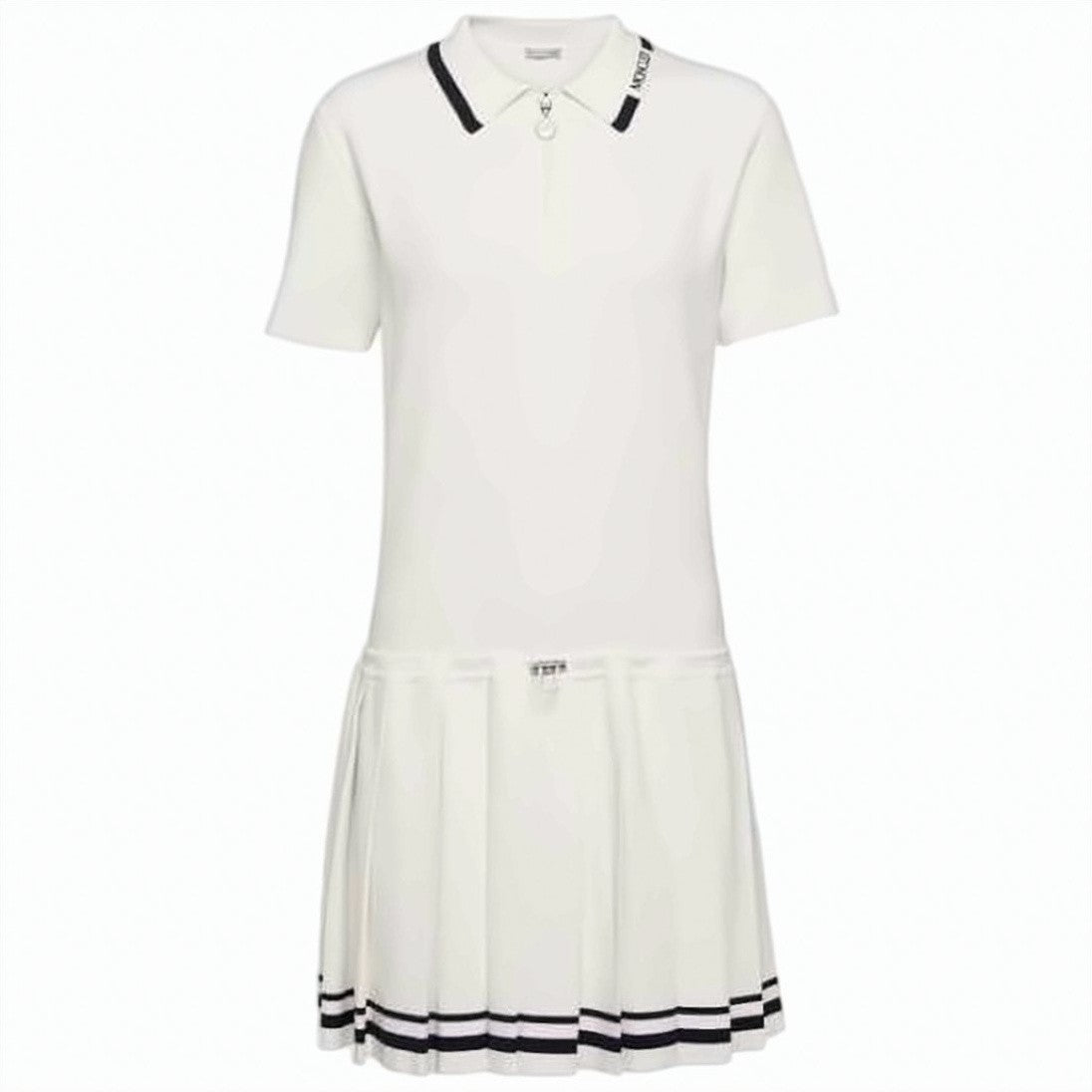 Moncler Polo Collar Midi Dress
