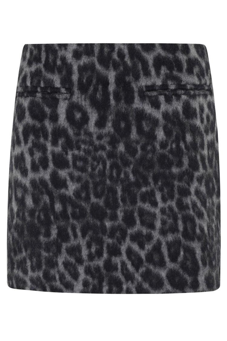 Federica Tosi Miniskirt In Spotted Wool