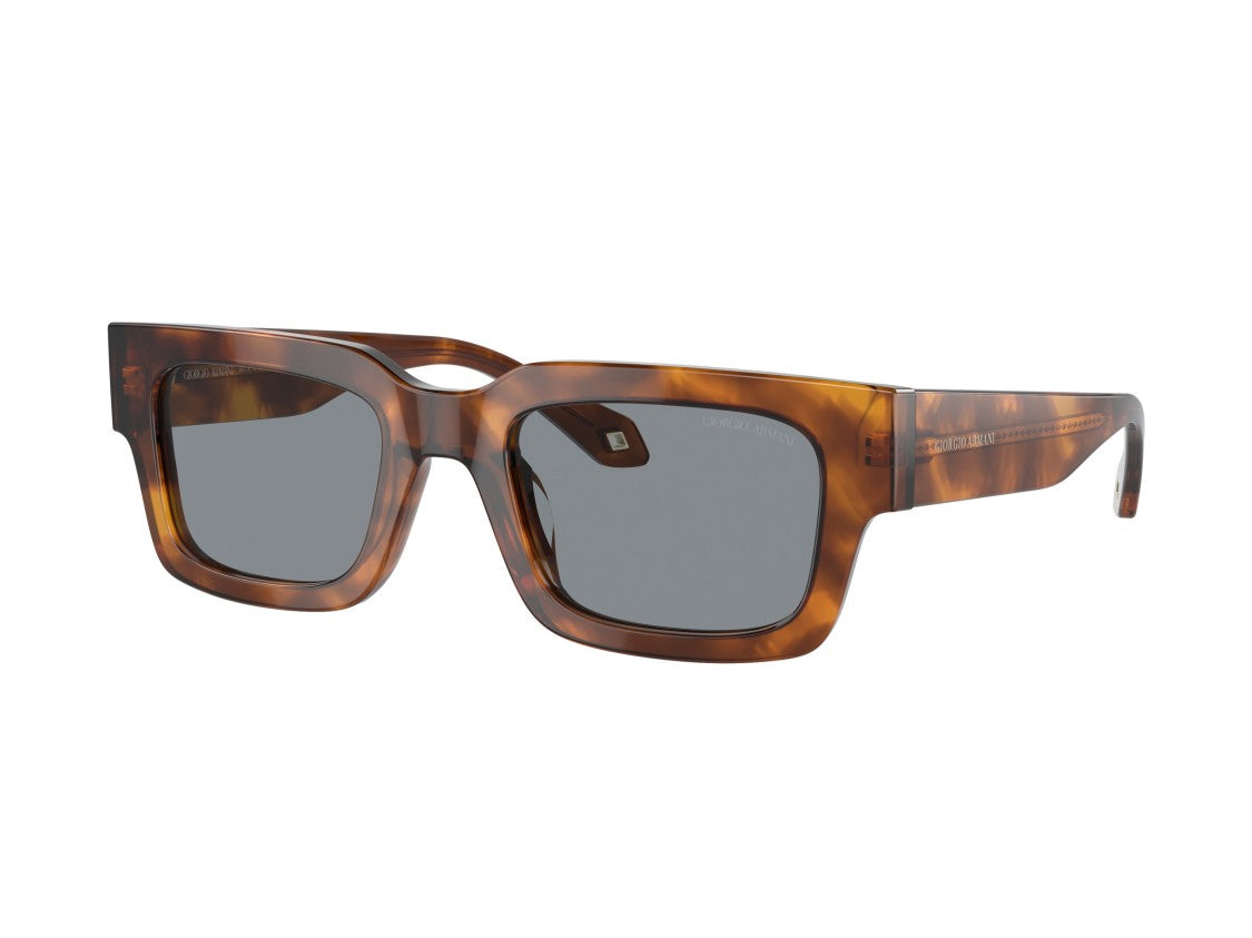 Giorgio Armani Tortoiseshell 0Ar8184u Acetate Oversized Square Sunglasses