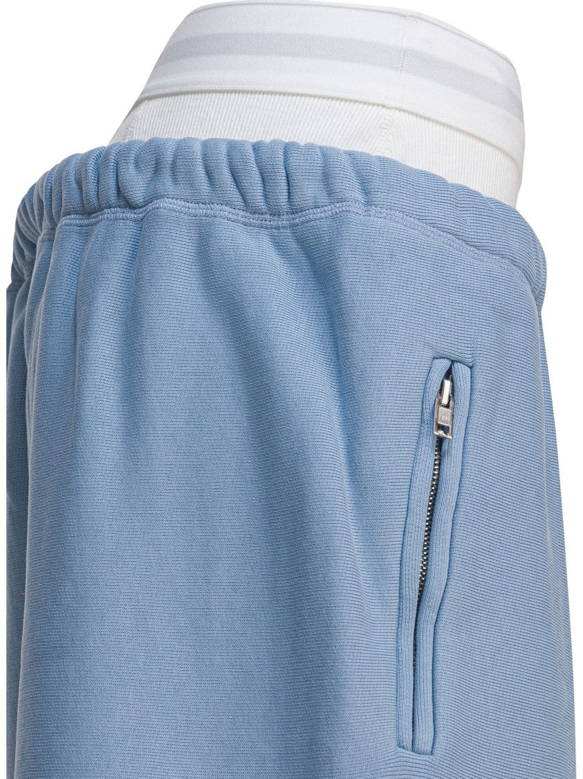 Alexander Wang Wide Leg Sweatpants With Logo Elastic Waistband