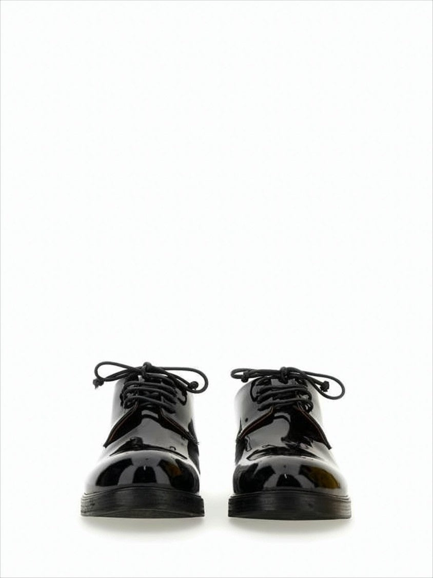 Marsèll Glossy Black Lace-Up Dress Shoes