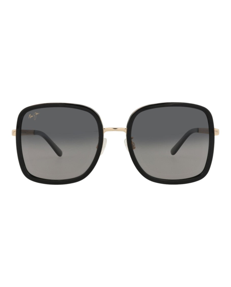 Maui Jim Square-Frame Metal Sunglasses