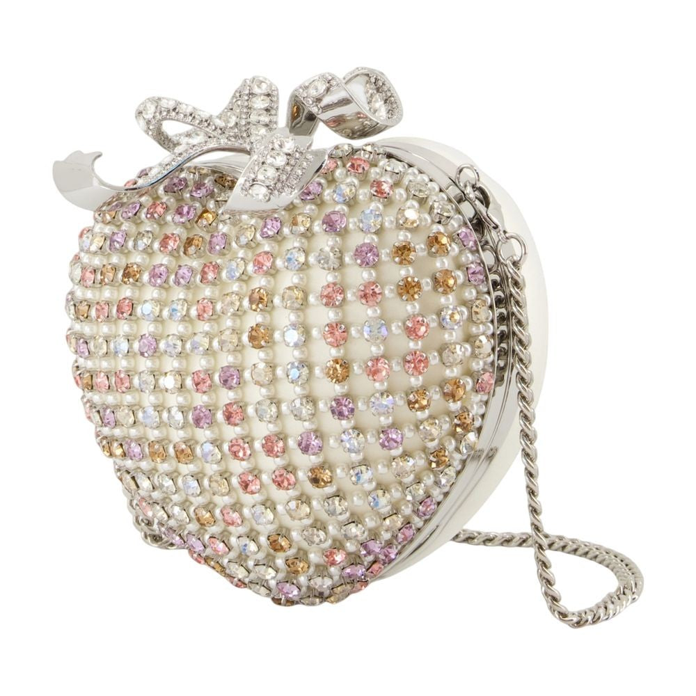 Self-Portrait Crystal Heart Clutch - Metal - Multicolor