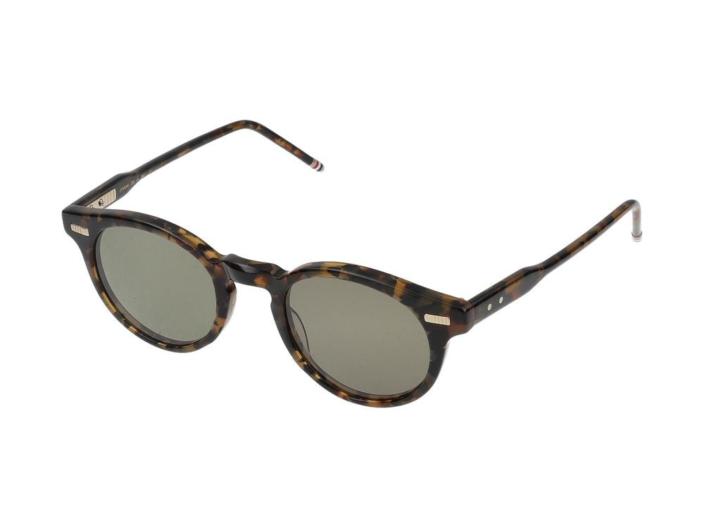 Thom Browne Acetate And Titanium Sunglasses With Classic Design