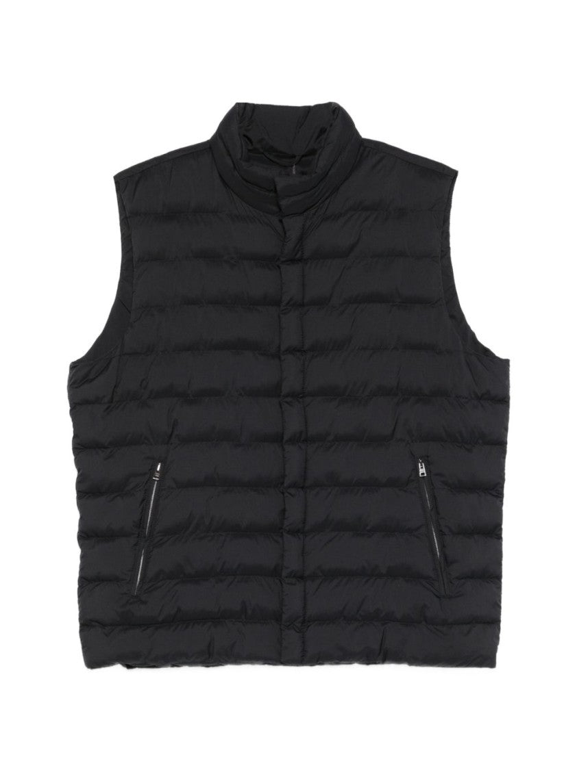 Herno Padded Black Sleeveless Jacket