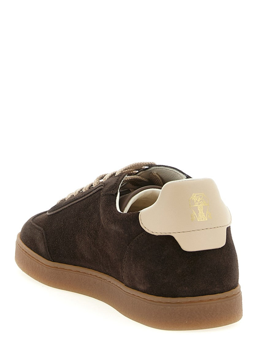 Brunello Cucinelli Washed Suede Sneakers