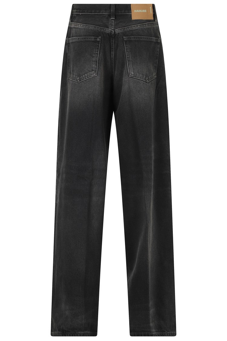 Haikure Black Bethany Vintage Wide-Leg Jeans