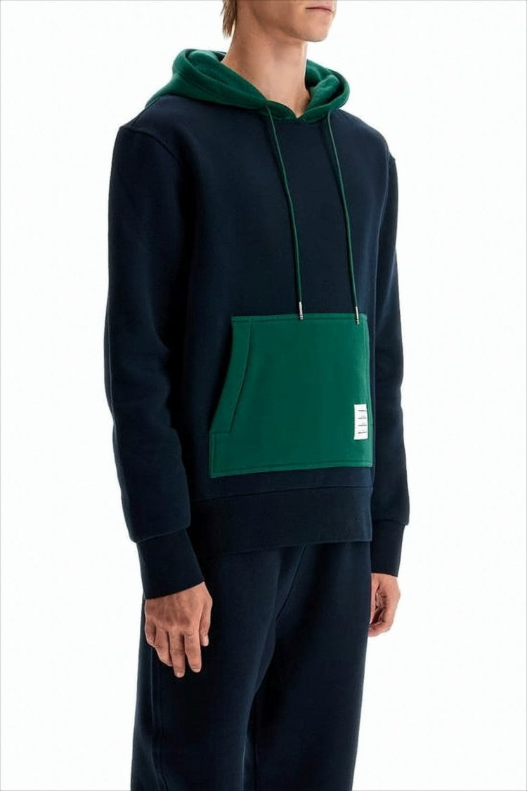 Thom Browne Relaxed Fit Cotton Hoodie With Contrasting Hood