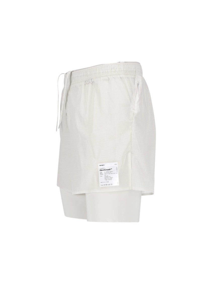 Satisfy Layered White Trousers With Utility Details