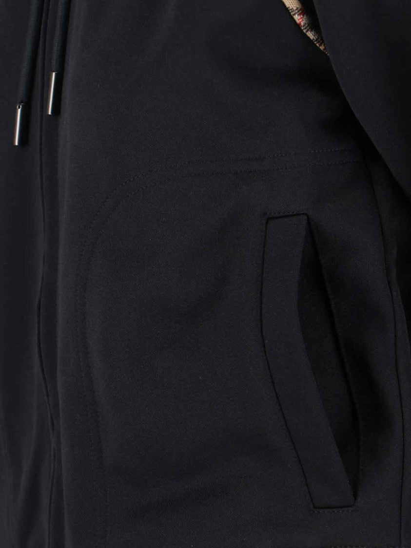 Burberry Black Cotton Blend Hoodie