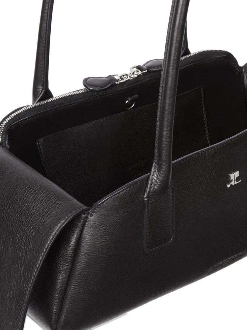 Courrèges Elongated Rectangular Handbag In Smooth Calf Leather