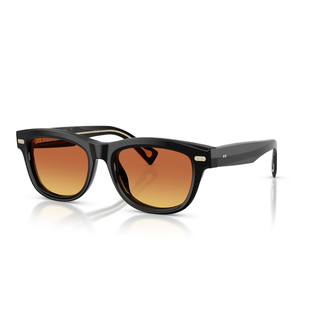 Brunello Cucinelli 0Bc3016 Bold Rectangular Acetate Sunglasses With Metallic Accents