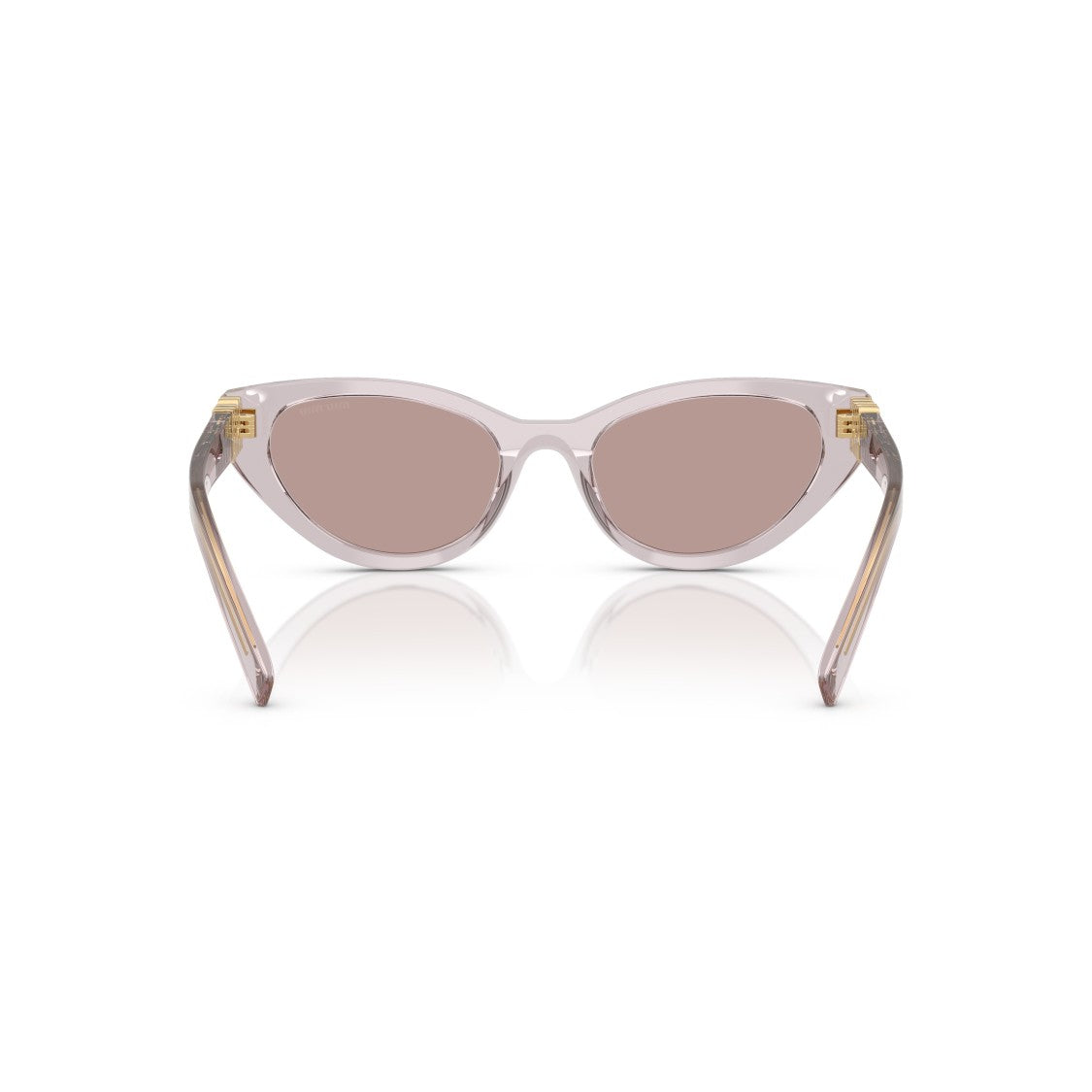 Miu Miu 0Mu A04s Translucent Mauve Cat-Eye Sunglasses
