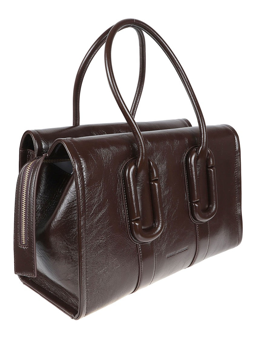 Marc Jacobs Rectangular Handbag In Smooth Glossy Leather