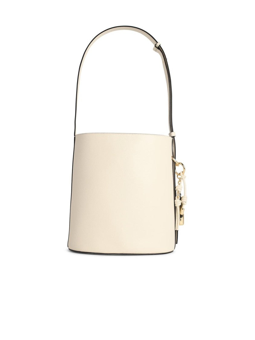 Furla Cream Leather 'Roxie' Bucket Bag