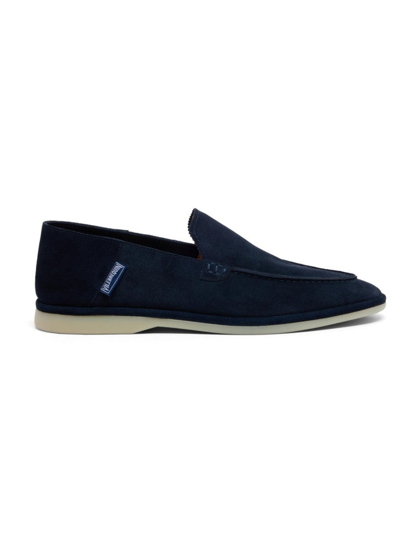 Vilebrequin Almond Toe Suede Slip-On Loafers