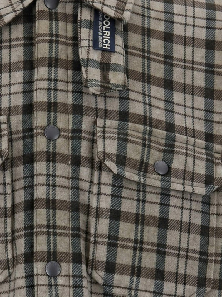 Woolrich Check-Pattern Wool-Blend Jacket