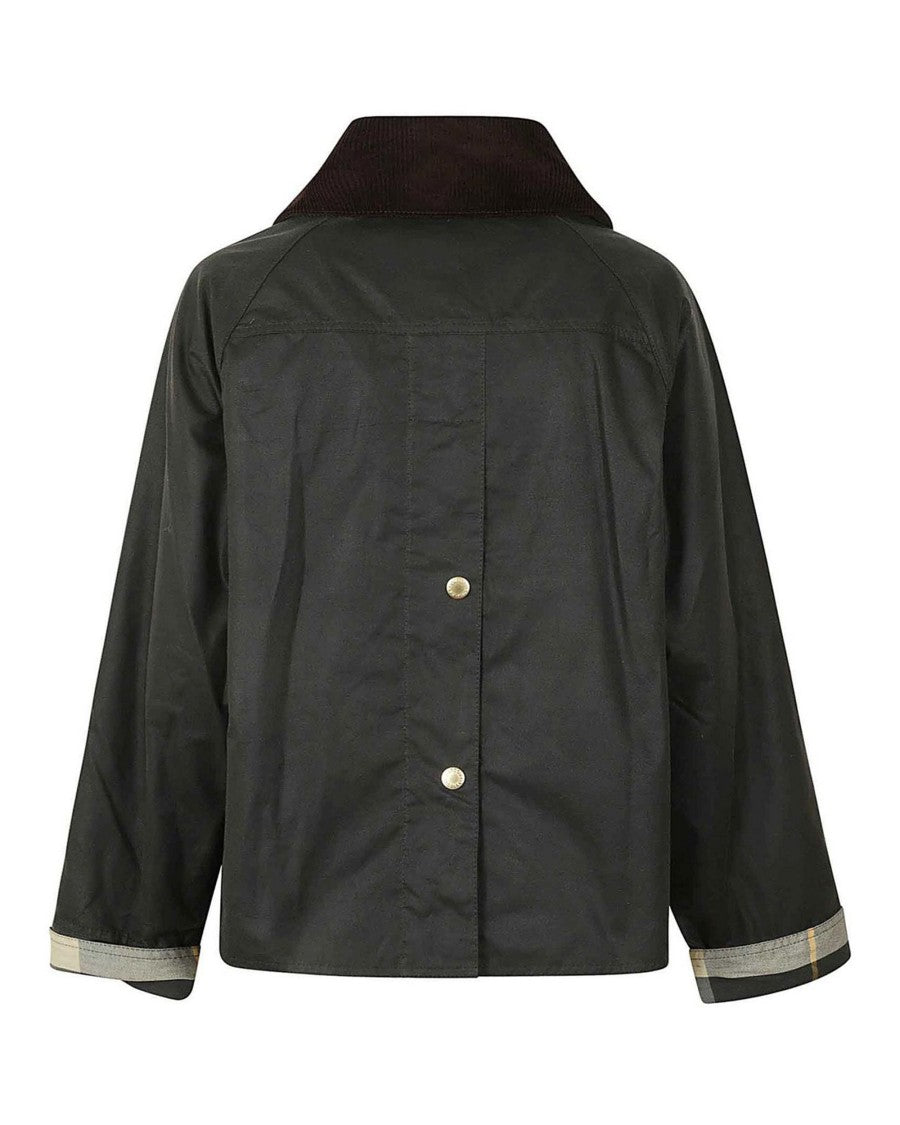 Barbour Waxed Cotton Jacket With Velvet Collar