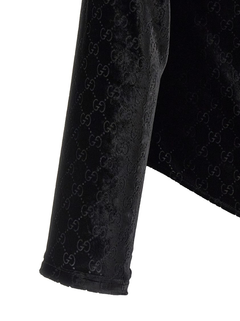 Gucci 'Gg' Velvet Shirt