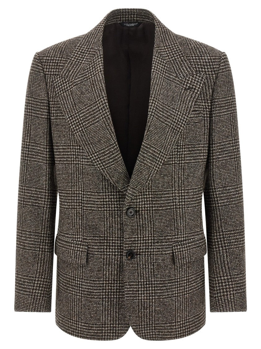 Dolce & Gabbana Prince Of Wales Wool Blazer