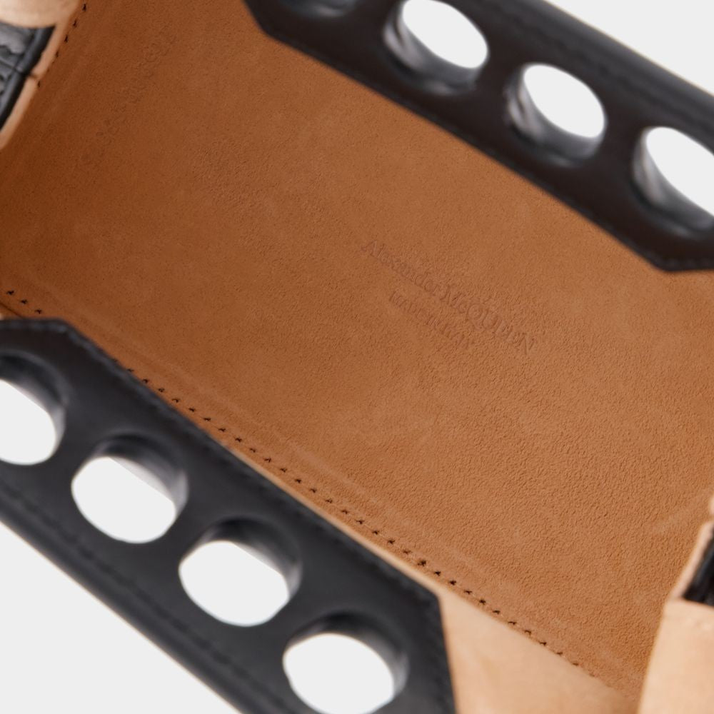 Alexander Mcqueen The Mini Peak Purse - Leather - Black