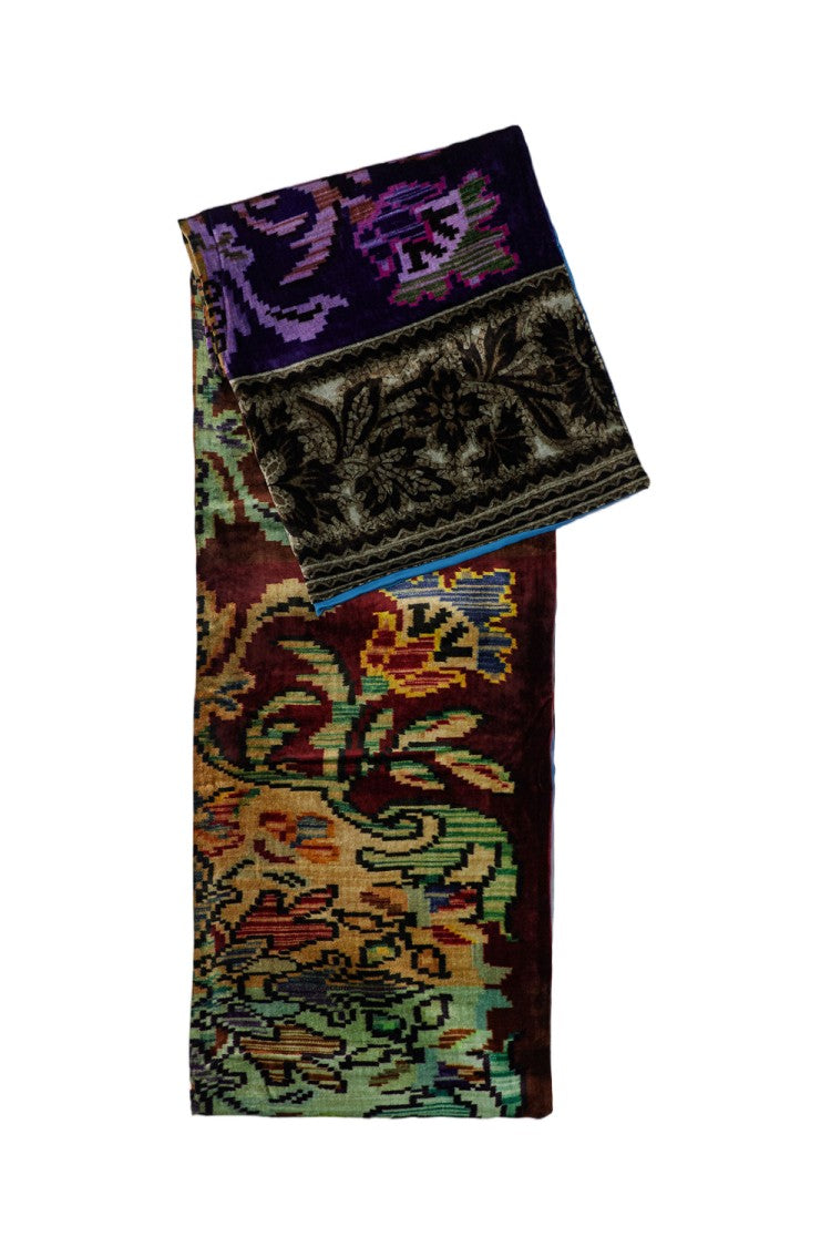 Pierre-Louis Mascia Multicolor Print Silk And Viscose Blend Scarf