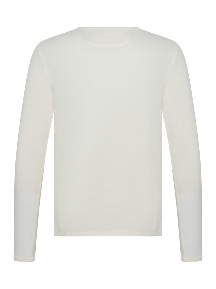 Franzese Collection Crewneck Long-Sleeved T-Shirt In Artisan Irish Linen