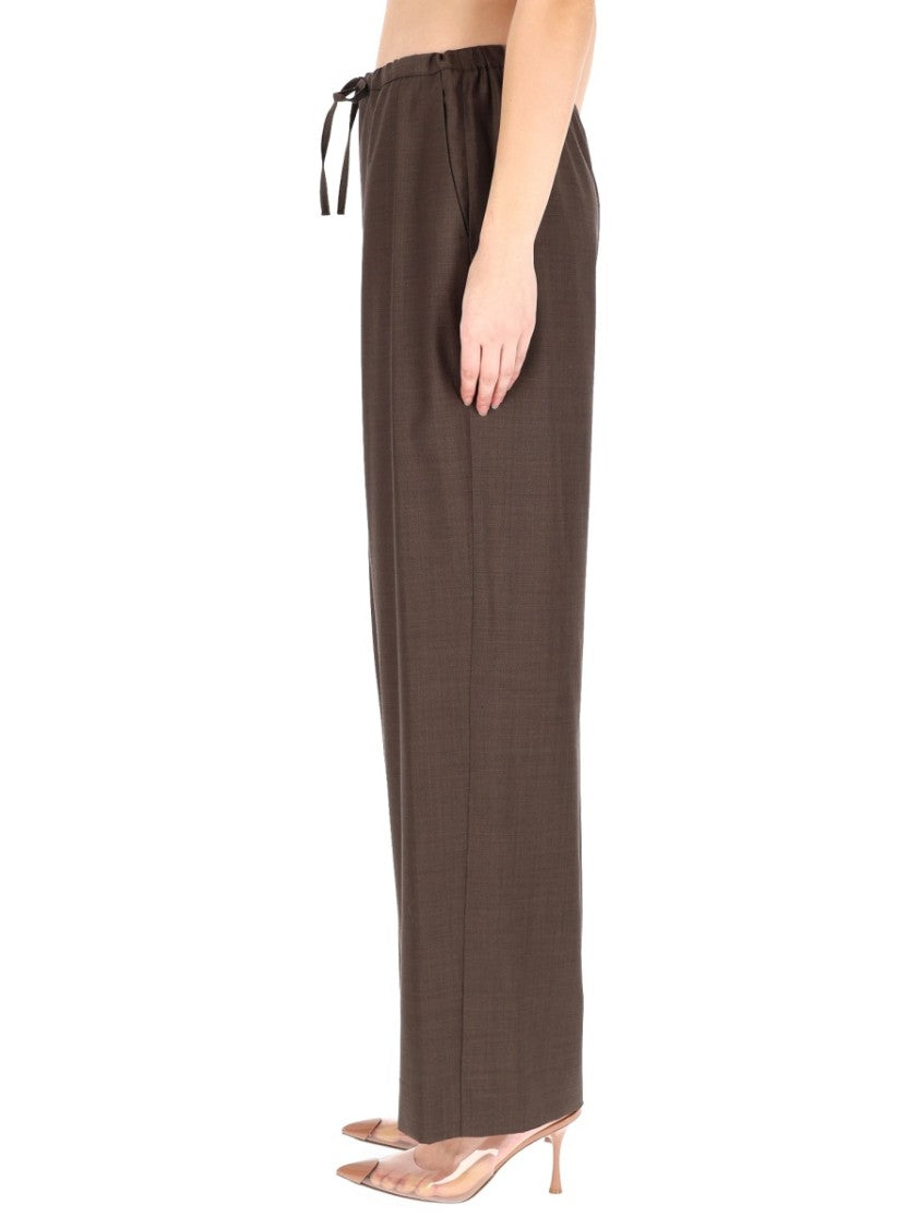 Loulou De Saison Wide Fit Cove Virgin Wool Pants
