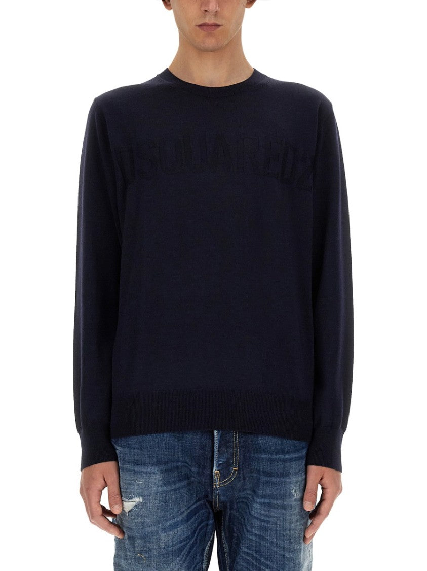 Dsquared2 Black Wool Jersey