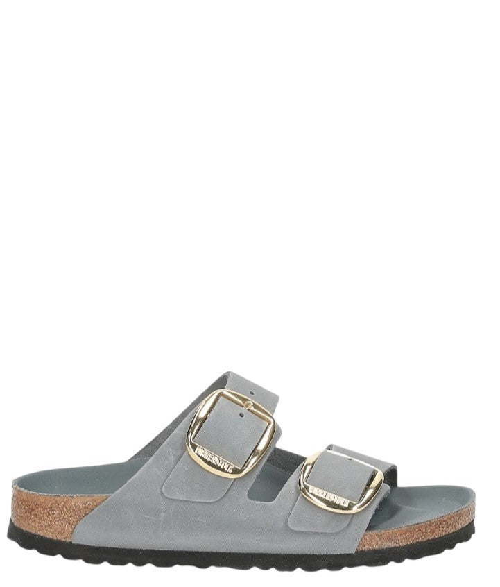 Birkenstock Gray Arizona Seamless Leather Sandals