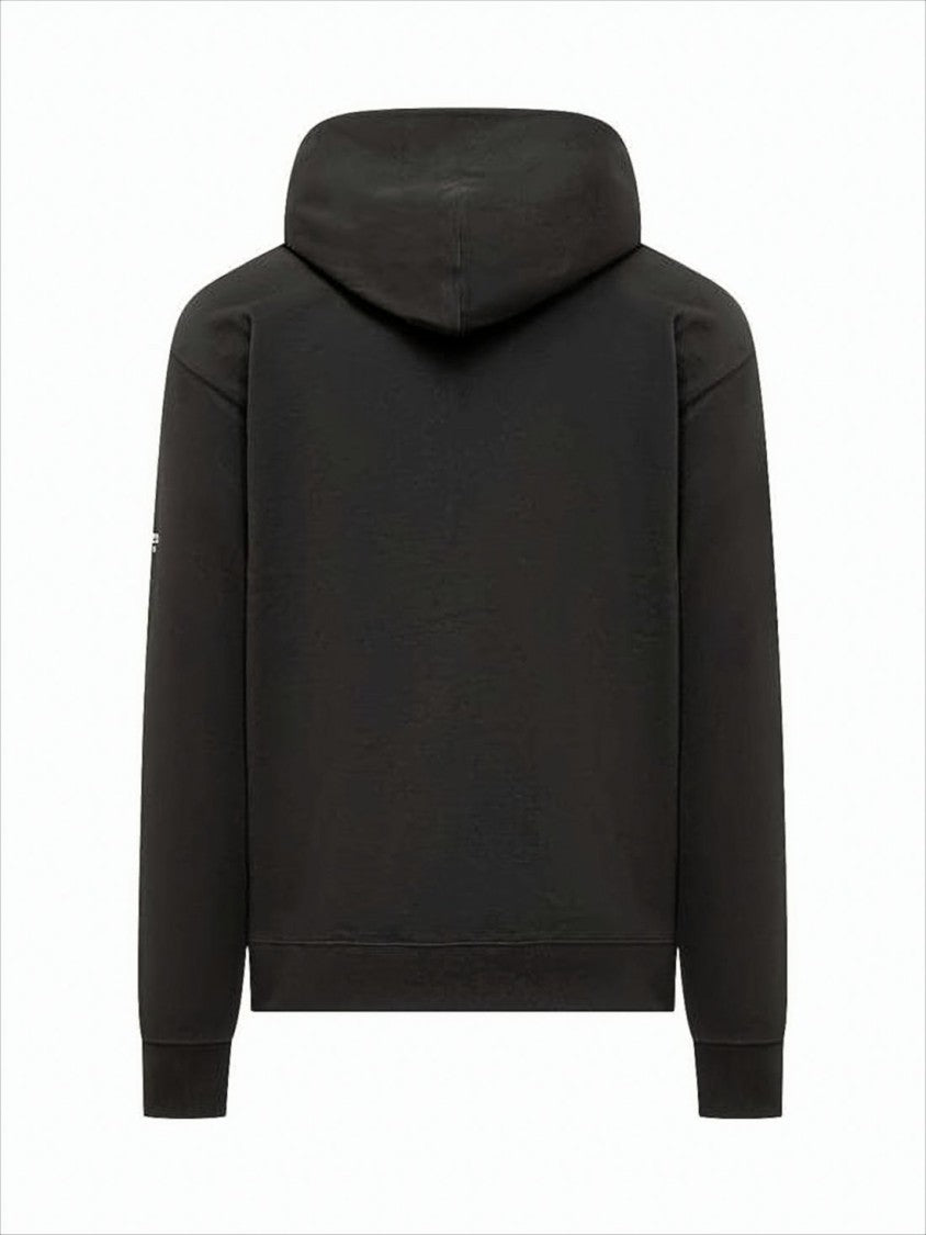 Kenzo Zip-Up Hoodie With Embroidered Detailing And Kangaroo Pocket