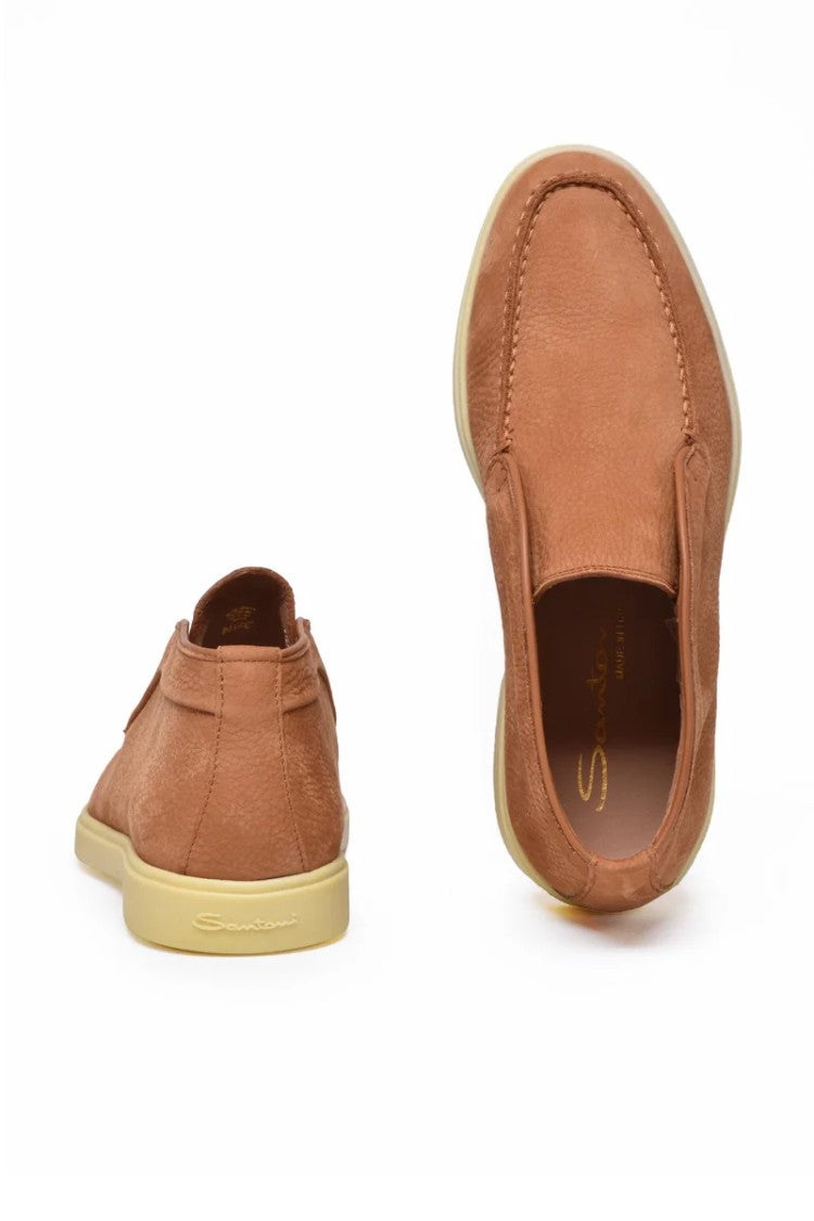 Santoni Suede Ankle Boot - Beige