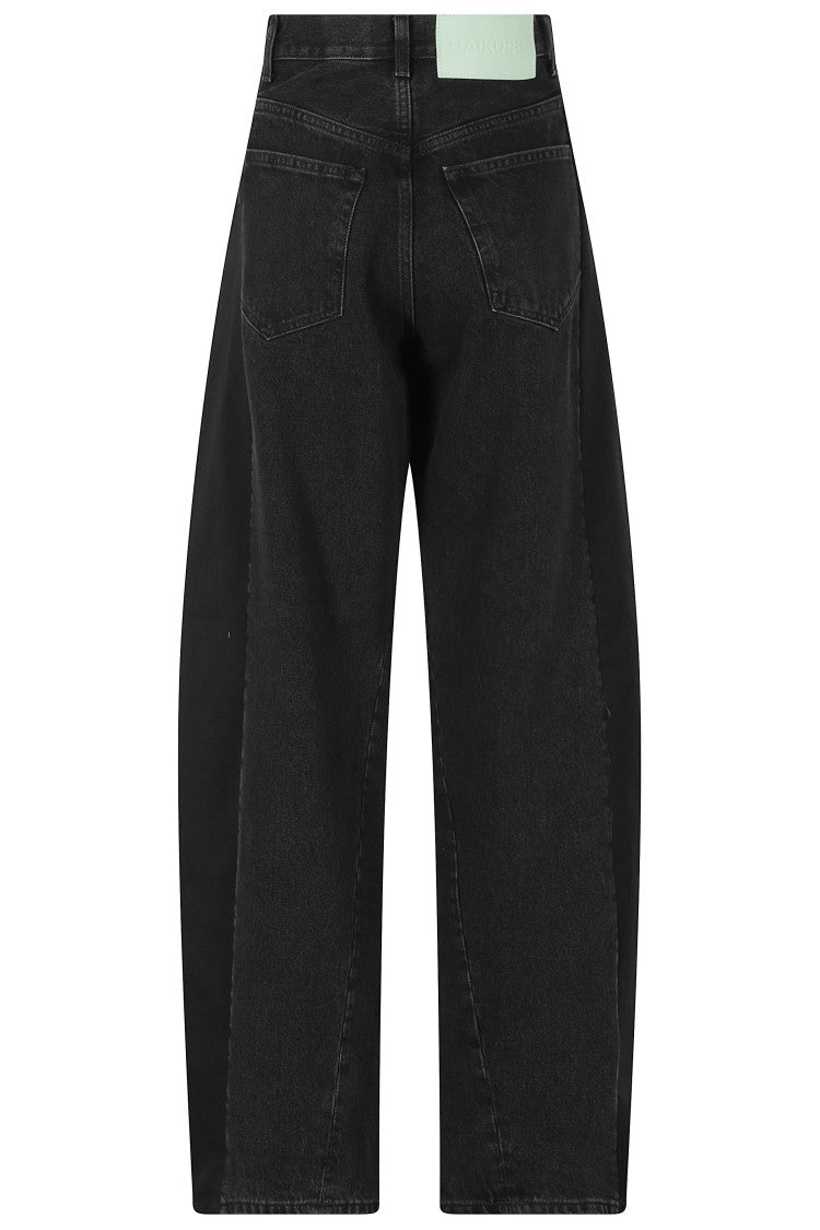 Haikure Balloon Silhouette Clyde Jeans With Five-Pocket Design