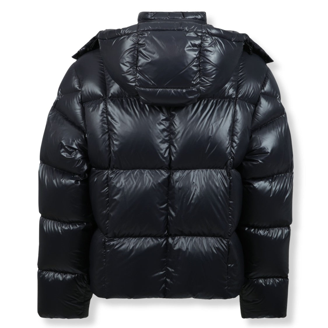 Moncler Short Serfanto Glossy Hooded Jacket