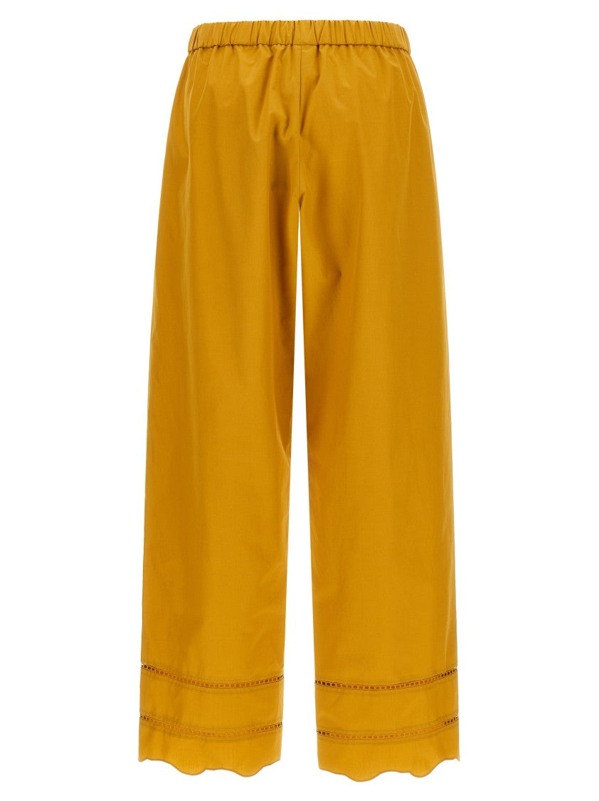 Fabiana Filippi Cotton Poplin Wide Leg Pants