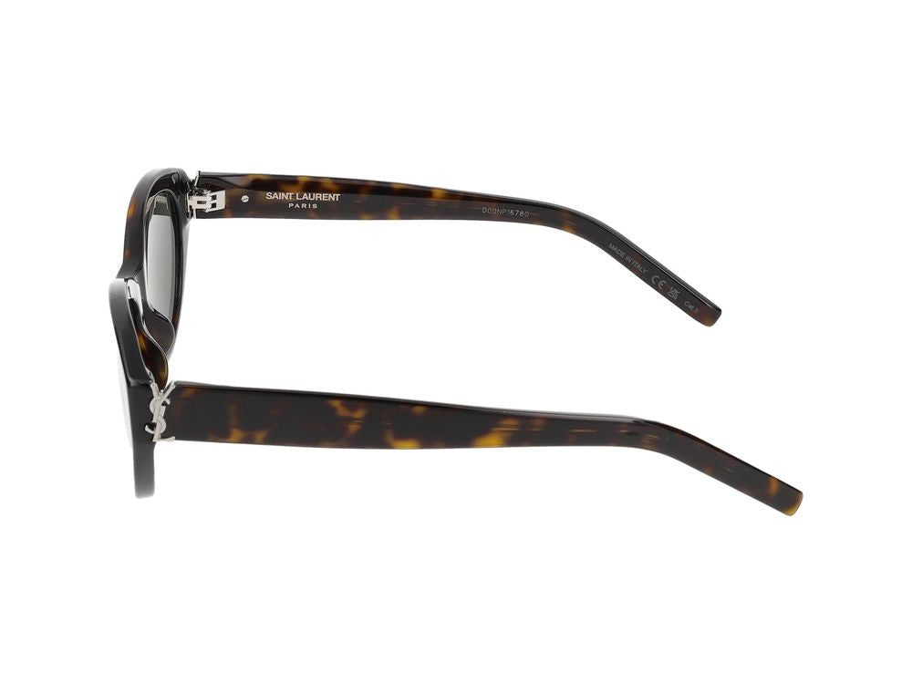 Saint Laurent Havana Glossy Acetate Frame Cat-Eye Sunglasses