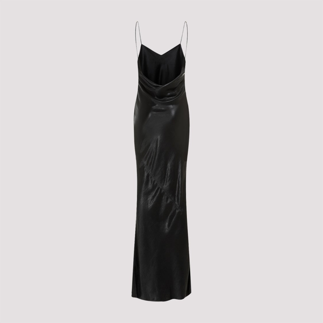 Saint Laurent Black Acetate Long Dress