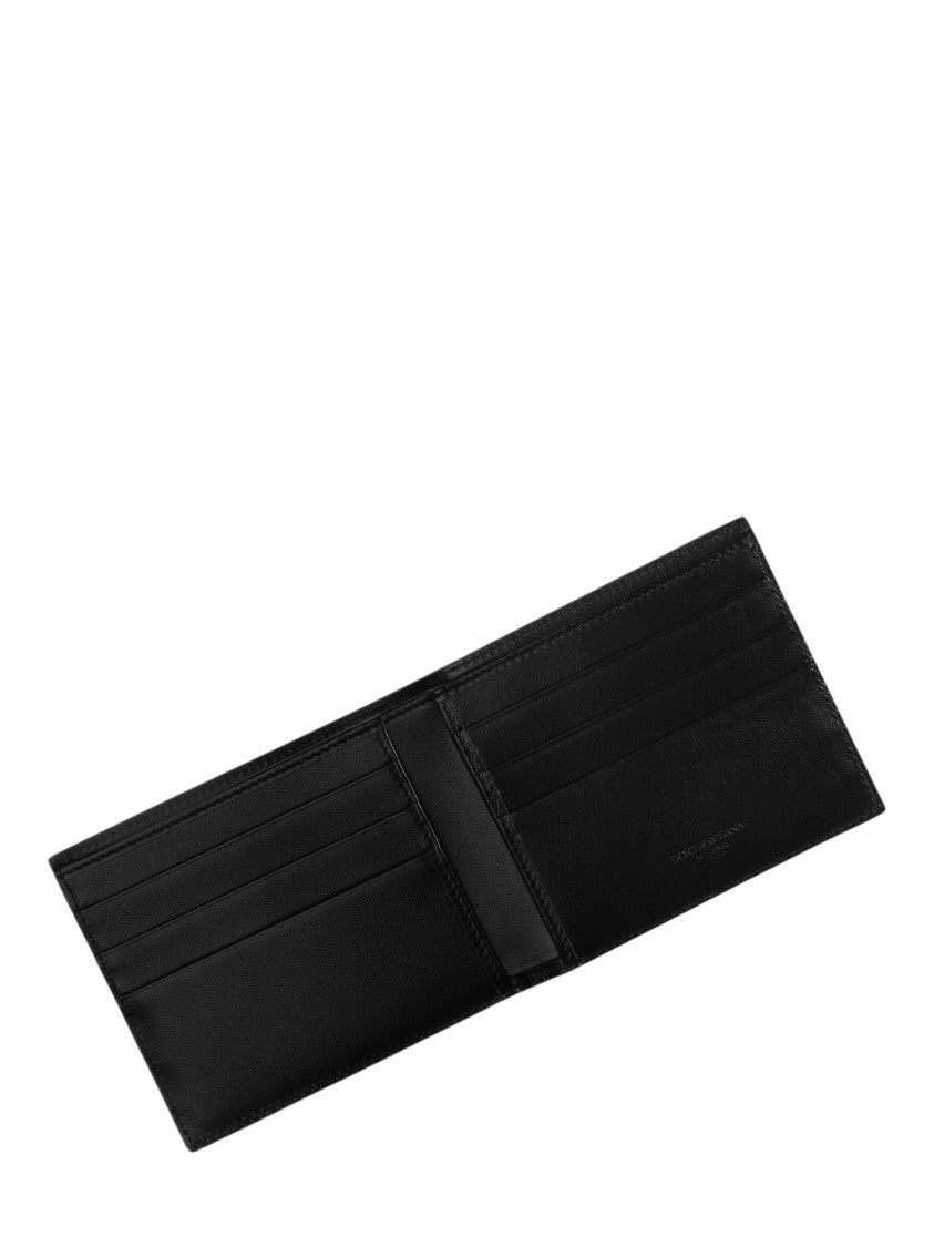 Dolce & Gabbana Portafogli Vitello Odissea Leather Bifold Wallet