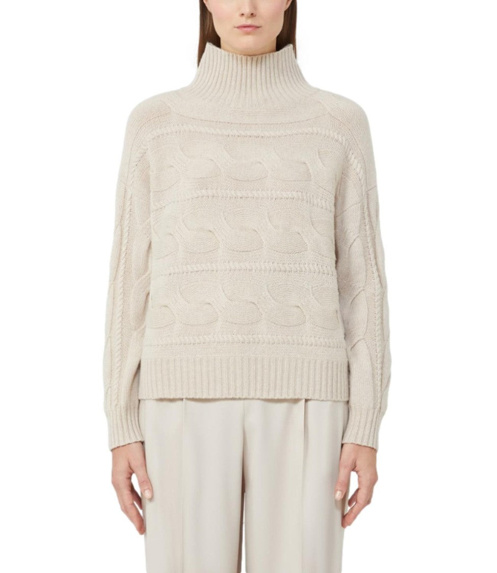 Max Mara Textured Cable Knit Sweater