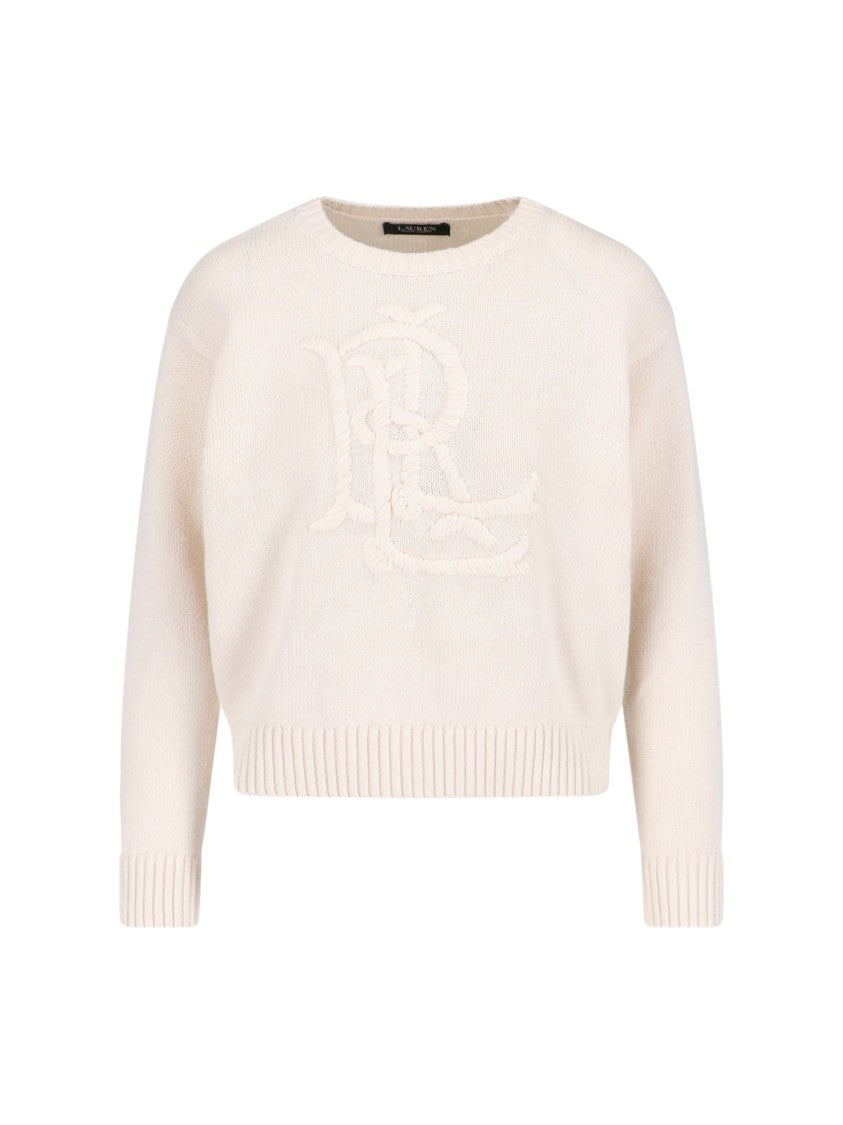 Polo Ralph Lauren Logo Sweater – Cream