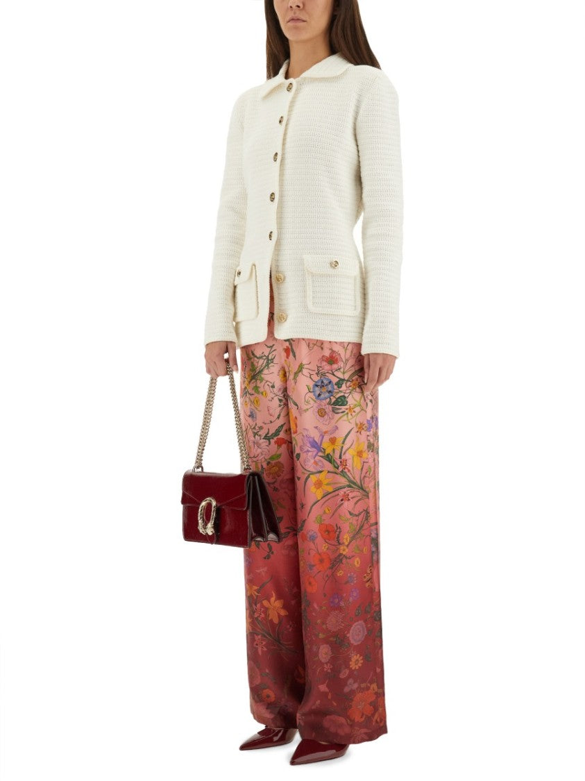 Gucci Fine Cotton Cardigan With Button-Down Front