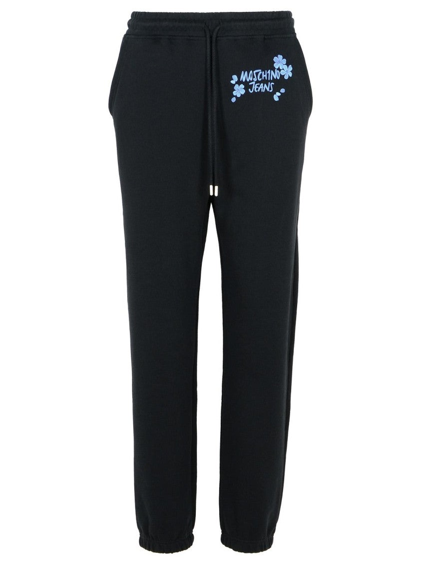 Moschino Jeans Black Cotton Joggers