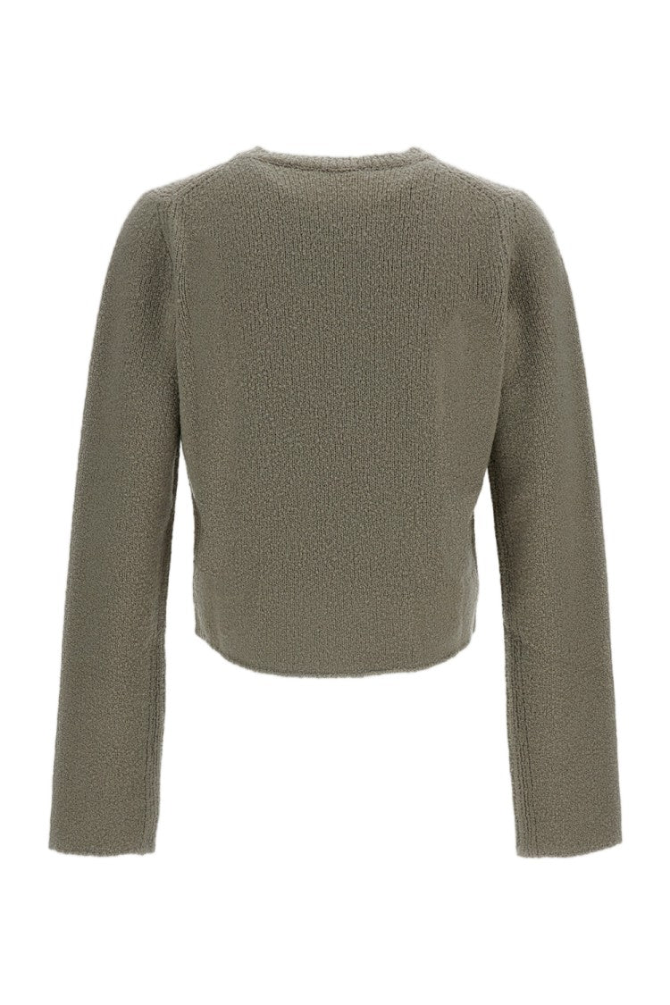 Rier Grey Boxy Regular Fit Crewneck Sweater