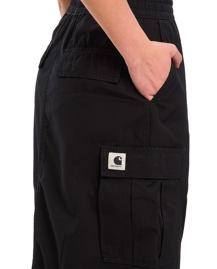 Carhartt Wip Flared Cargo Skirt With Structured Silhouette And Logo Patch