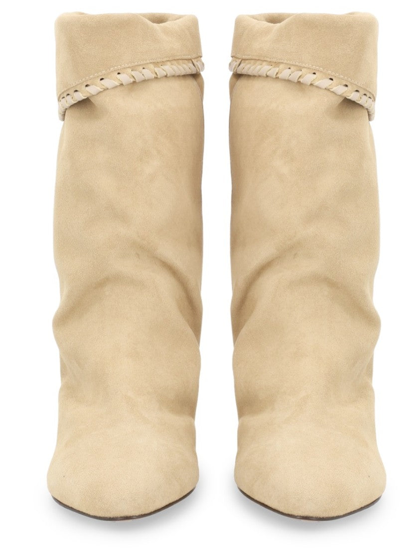 Isabel Marant Dalby-Gz Mid-Calf Slouch Leather Boots