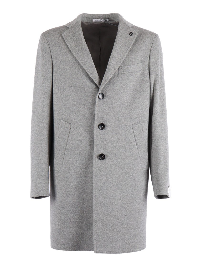 Breras Timeless Long Wool Coat With Tailored Fit
