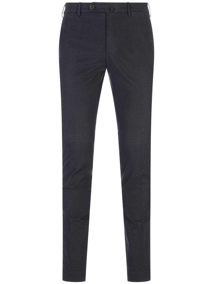 Incotex Black Slim Fit Tailored Trousers