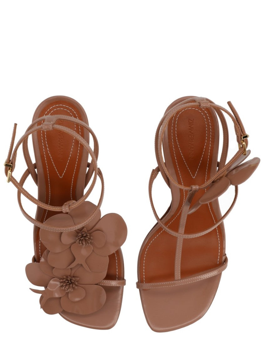 Zimmermann Three-Dimensional Orchid 85 Sandals